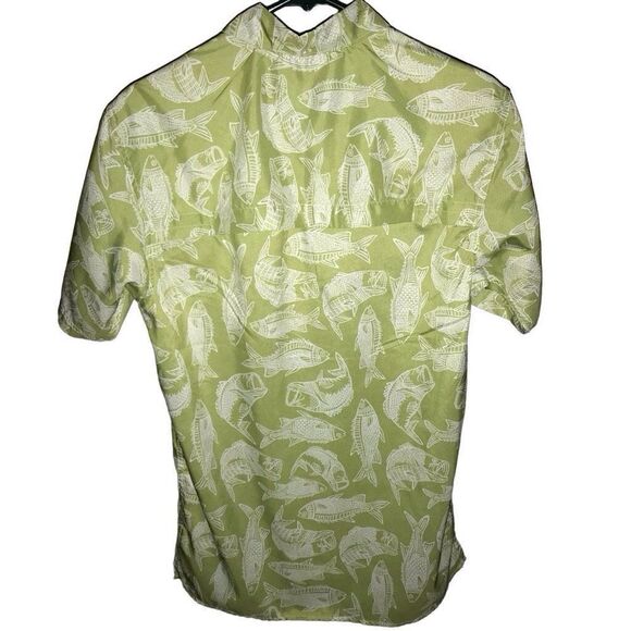 Bob Timberlake green vented fishing shirt Size Small button down Mens - Picture 2 of 6